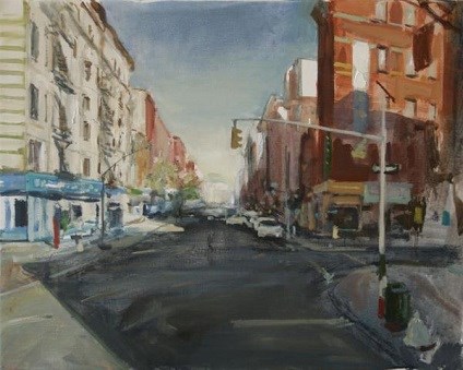 Robert Vorstman, 'New York' 40x50 cm. olieverf op doek